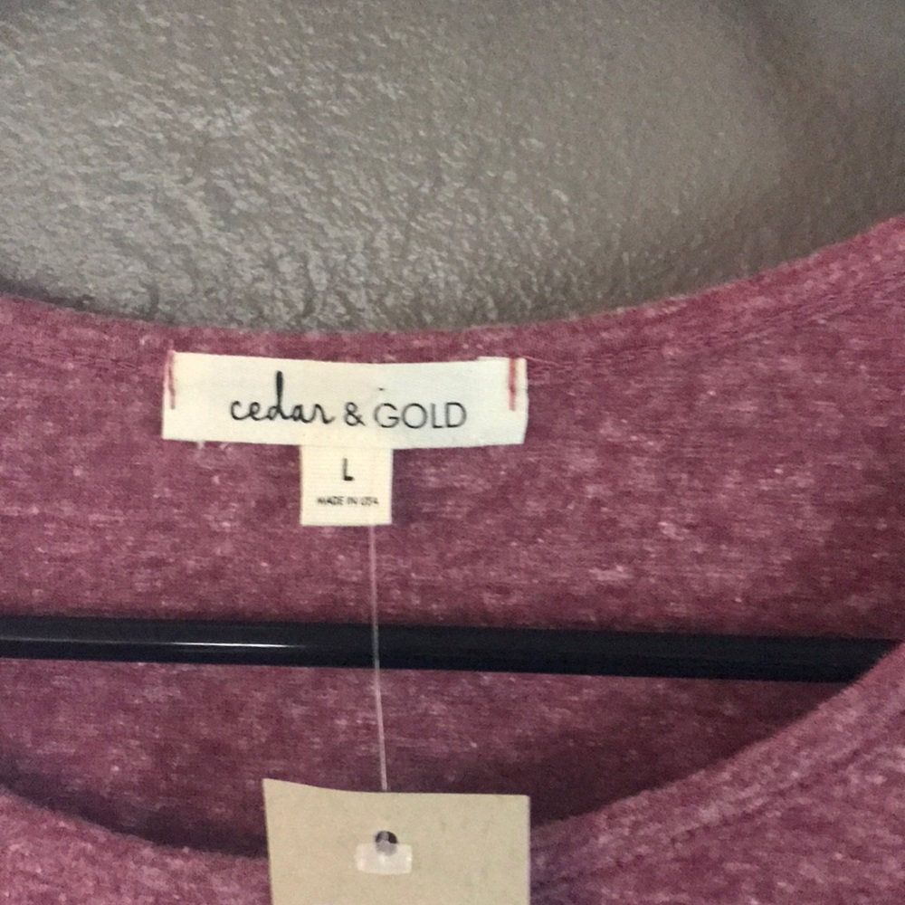 Cedar & Gold Crossed Ruffle Top - Picture 6 of 6
